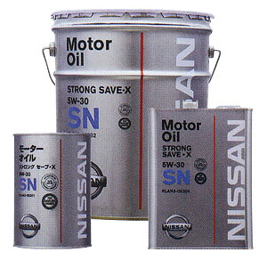NISSAN 日産 純正 エンジンオイル SNストロングセーブX 5W-30 4L 缶 KLAN5-05304 | 5W30 4L 4リットル オイル 車 人気 交換 オイル缶 油 エンジン油 ポイント消化