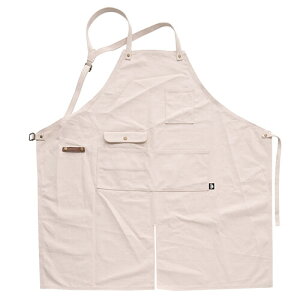 ポッシュリビング ワークエプロン ナチュラル 53228 | 作業用エプロン ガーデンエプロン ロングエプロン エプロン おしゃれ ツールボックス 無地 ユニセックス 男女兼用 前掛けロング アウト