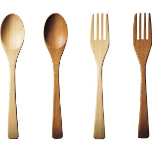 リヴェレット カトラリー4本セット RV-302 | 24-7201-058シンプル キッチン用品 食器 軽い 扱いやすい 天然素材食器 カトラリー スプーン フォーク 贈り物 プレゼント イベント 便利 万能 ノベルテ