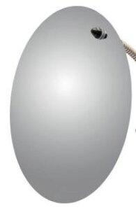 信栄物産 スペースミラー FM-30A | 防犯 防犯ミラー マグネット 穴あけ不要 取付け 丸型 丸形 軽量 ミラー 鏡 かがみ 安全ミラー 安全確認用 安全グッズ 角度調節自在 フレキシブルアーム 安全