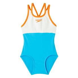 speedo スピード GIRLS SUIT オフホワイト 90サイズ SLG92301 OW | スポーツ 運動 スポーツ用品 水着 スイムウェア ワンピース水着 ガールズスーツ キッズ ジュニア 子供 ガールズ 4WAYストレッチ性 長持ち素材 UVカット 白 ホワイト 90 おすすめ シンプル