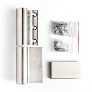 SUGATSUNE スガツネ工業 ソフトクロージング機構付ガラスドア用丁番 M835E10型 壁・アルミフレーム取付 PAT 右用 サテンステンレス調 170-041-156 M835E10R-13 | LAMP 建築金物 家具金物 部品 パーツ 金具