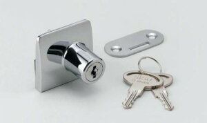 SUGATSUNE スガツネ工業 シリンダー ガラス錠 14-09-555型 用 ショーケース用ガラス金物シリーズ 両開き扉用 本体 150-028-959 14-09-555-B | DIY 金物 金具 ツール パーツ 錠 鍵 カギ セキュリティ部品 ロ