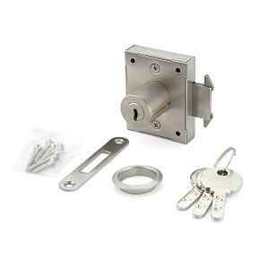 SUGATSUNE スガツネ工業 ミリオンロック 面付 シリンダー カマ錠 7810K型 用 PAT ミリオンロックシリーズ 本体 右出し 150-028-936 7810K-24-SNI-R-B | DIY 金物 金具 建具 ツール 部品 錠 セキュリティ部品