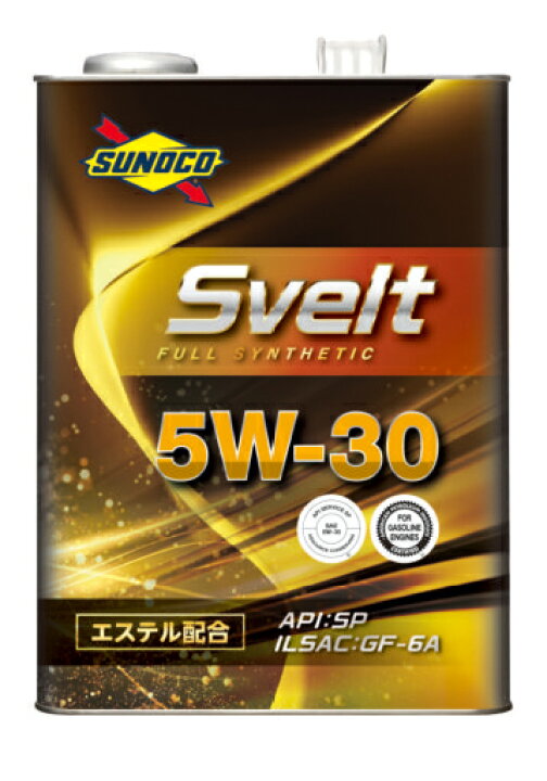 楽天市場 Sunoco スノコ エンジンオイル Svelt スヴェルト 5w 30 4l缶 5w30 4l 4リットル オイル 交換 人気 オイル缶 油 エンジン油 車検 車 オイル交換 ポイント消化 De Desir De Vivre