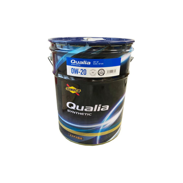楽天市場】SUNOCO スノコ エンジンオイル Qualia クオリア 0W-20 20L缶  