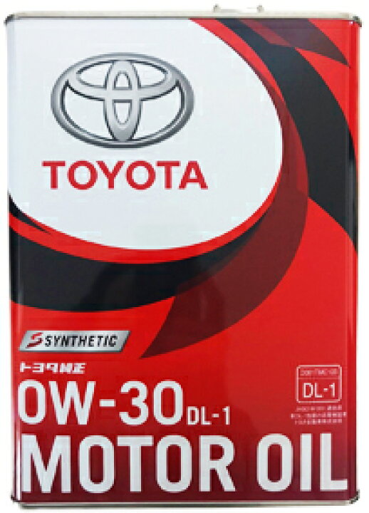 楽天市場】TOYOTA トヨタ ディーゼル エンジンオイル DL1 0W-30 4L 缶 