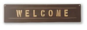 TRI MINI SIGN BOARD WELCOME SLW035 | WELCOME �悤���� �T�C���v���[�g �v���[�g �T�C���{�[�h ���B���e�[�W ���g�� �i�`������ �Ŕ� ��v �V���b�v �E�H�[���f�R �h�A�v���[�g �E�H�[���T�C���v���[�g 