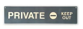 TRI MINI SIGN BOARD PRIVATE SLW037 | PRIVATE サインプレート プレート サインボード ヴィンテージ レトロ ナチュラル 看板 丈夫 ショップ ウォールデコ ドアプレート ウォールサインプレート カフェ ディスプレイ 小物 ボード レトロ 麻紐付き デザイン案内プレート