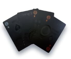 TRI PLAYING CARDS BLACK SLW144 | トランプ カード カードゲーム ゲーム プラスチック ブラック 黒 プレイングカード PVC素材 ポーカー カジノ 大富豪 マジック 手品 テーブル ゲーム クリスマス お正月 年末年始 パーティー イベント 雑貨 おもちゃ ホビー 家族 友達