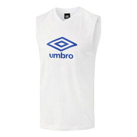 umbro アンブロ ノースリーブシャツ ホワイト O UUUVJA66 WHT | スポーツ スポーツ用品 運動 服 衣類 ウエア トップス シャツ ノースリーブ 吸汗 速乾 デザイン ポリエステル 機能性 ロゴ サッカー フットサル 素材 シンプル 練習着 ブランド XL 2L LL ホワイト