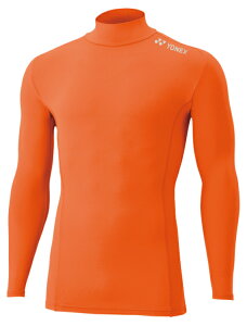 YONEX ヨネックス ユニハイネック長袖シャツ オレンジ M STBF1015 005 | スポーツウェア アンダーウェア ユニハイネック 長袖シャツ インナー ボディケア パワーインナー 機能インナー 吸汗速乾