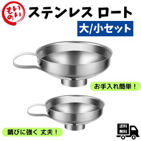 Desirable ロート 業務用 ジャム 穀物用 ステンレス じょうご 漏斗 (大小セット)