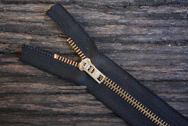 Vintage TALON　爪式　 zipper Brass Black 7in &9in　#5 ブラス 　タロン爪式 ジッパー