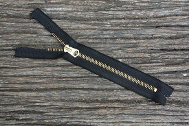 Vintage タロン ジッパー Oval Black 7&9in　#5 扇形TALON Zipper