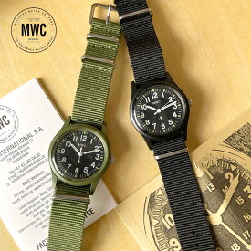 MWC ミリタリーウォッチカンパニー Infantry Watch ミリタリーウオッチ 腕時計 33mm メンズ レディース ユニセックス カジュアル おしゃれ オリーブ ブラック 【送料無料】【あす楽】