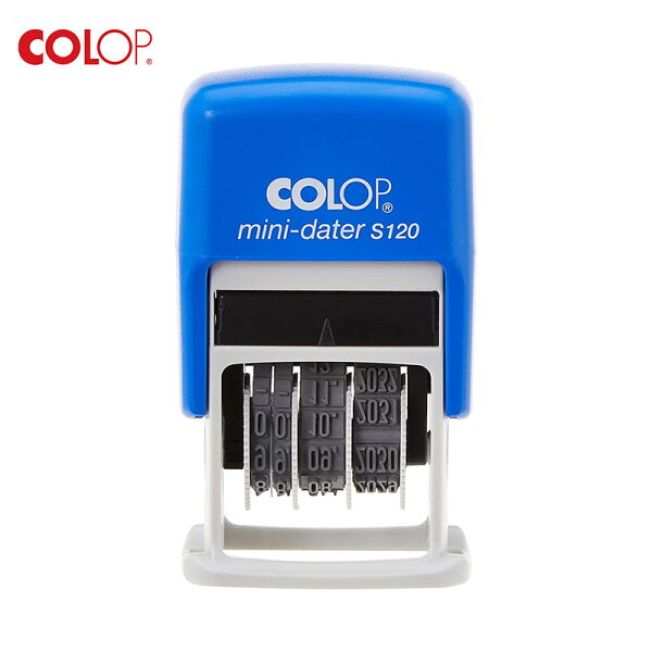 COLOP コロップ 日付スタンプ mini dater stamp S120 数字 おしゃれ 欧文日付印 ハンコ 回転式 スタイリッシュ シンプル かわいい 2024年-2035年