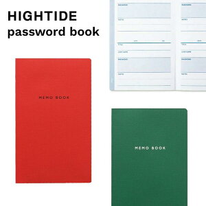 ハイタイド パスワードブック ノート HIGHTIDE 管理 メモ おしゃれ シンプル スリム コンパクト passwordbook 【メール便】