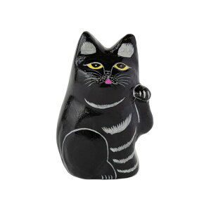 �C���h�̏����L �A�}�u�� �l�R �C���e���A �G�� amabro PAPER MACHE CAT DOLL