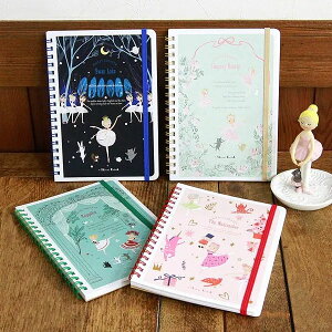 バレエ 雑貨 【Shinzi Katohシンジカトウ】B6リングノート バレエシアター