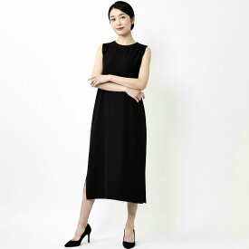 ププラ ( PUPULA )スムースファブリック ロング ワンピース【レディースファッション 30代 40代 50代 60代】【動画掲載】
