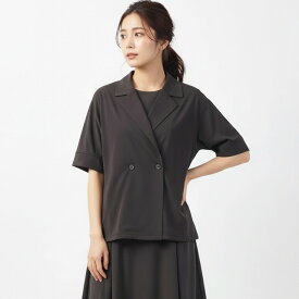 ププラ ( PUPULA ) ハイツイスト スムースファブリック ドルマンスリーブジャケット【レディースファッション 30代 40代 50代 60代】【動画掲載】