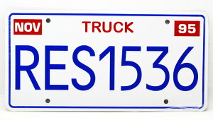 Disney/PIXAR "TOY STORY" PIZZA PLANET TRUCK "TODO" number plate "RES1536" fBYj[/sNT[ ugCXg[[vsUvlbg gbN ugbhv@io[v[g@GYOZA TOYOTA