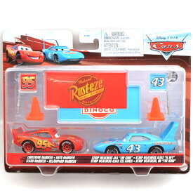 MATTEL CARS LIGHTNING McQUEEN & STRIP WEATHERS AKA "THE KING" ライトニング・マックイーン & ストリップ・ウエザース AKA "ザ・キング"*カードはダメージがございます。