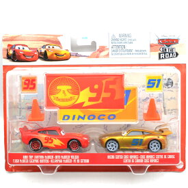 MATTEL CARS ROAD TRIP LIGHTNING McQUEEN & RACING CENTER CRUZ RMIREZ　ロードトリップ・ライトニング・マックイーン & レーシングセンター・クルーズラミレス　*カードはダメージがございます。