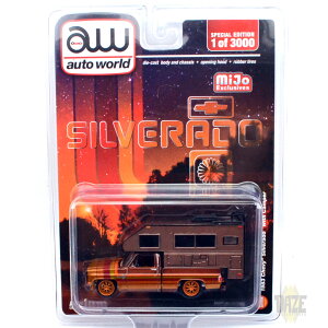 auto world 1/64 MiJo EXCLUSIVE - 1983 CHEVROLET SILVERADO PICK UP TRUCK with CAMPER MiJo  - 1983 V{[EVo[h@sbNAbvEgbN EBY@Lp[