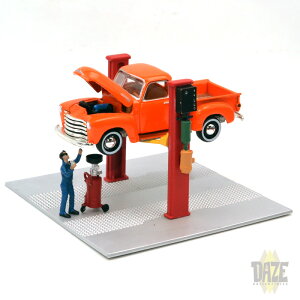 MiJo TOYS EXCLUSIVE AMERICAN DIORAMA-1:64 FIGURES -2 POST LIFT (RED) MiJo TOYS@AJWI} 1:64XP[tBMA - 2|XgEtg(bh)