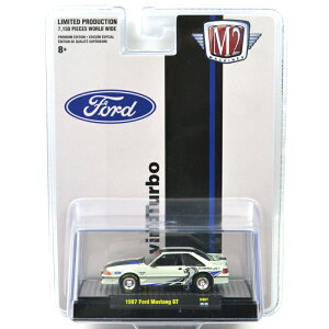 M2 MACHINES 1:64SCALE 1987 FORD MUSTANG GT - COBRA JET TWIN TURBO 1987tH[h}X^O@GT - RuWFbg@cC^[{