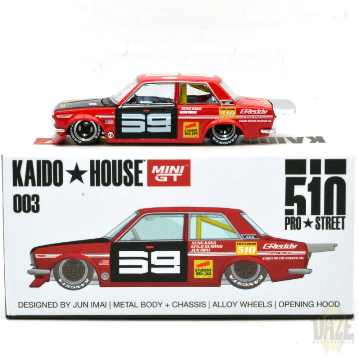 楽天市場】MINI GT 1/64 KAIDO HOUSE 1971 DATSUN 510 PRO STREET 
