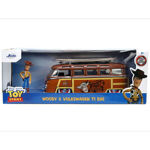 JADATOYS TOY STORY - 1962 VOLKSWAGEN T1 BUS & WOODY FIGUREgCEXg[[ - 1962 tHNX[Q T1 oX & EbfBEtBMA