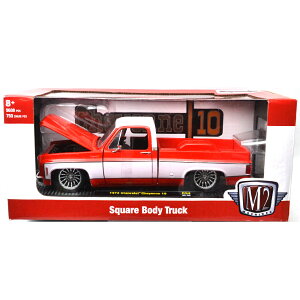 M2 1/24 1973 CHEVROLET CHEYENNE 10 (FLAME RED / WHITE)1973 �V�{���[�E�V���C�A���@10 (�t���[�����b�h/�z���C�g)