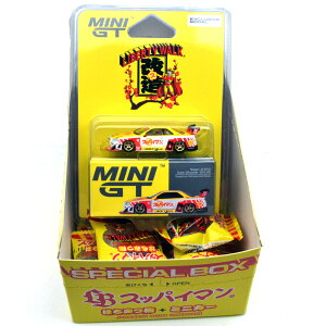 MINI GT 1/64 SUPAIMAN NISSAN SKYLINE ER34 LBWK W/SNACK BOX - OSAKA AUTO MESSE�~�jGT 1/64 ���I�[�g���b�Z���� - �X�b�p�C�}���E�j�b�T���E�X�J�C���C�� ER34 LBWK �E�B�Y�@�X�i�b�N�{�b�N�X����300��