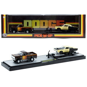 M2 1/64 1978 DODGE 150 POWER WAGON PICK-M-UP & 1969 PLYMOUTH ROAD RUNNER 440 6-PACK 1978 �_�b�W�E150 �p���[���S��PICK-M-UP & 1969 �v���}�X���[�h�����i�[ 440 6-PACK �I�[�g�n�E���[�@�����[�X84