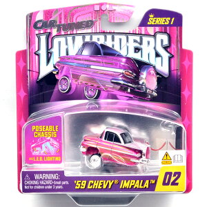 CAR TUNED LOW RIDERS SHOW GLOW SERIES 1 - '59 CHEVY IMPALA �J�[�E�`���[���h�E���[���C�_�[�E�V���[ �O���[�E�V���[�Y1 - '59 �V�F�r�[�E�C���p��