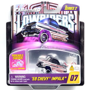 LOW RIDERS SHOW GLOW SERIES 2 - '59 CHEVY IMPALA���[���C�_�[�E�V���[ �O���[�E�V���[�Y2 - '59 �V�F�r�[�E�C���p��