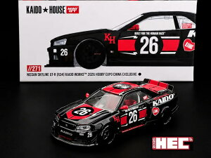 2026 HOBBY EXPO CHINA EXCLUSIVE - NISSAN SKYLINE GT-R(R34) KAIDO WORKS 2026 �z�r�[�G�N�X�|�E�`���C�i�E���� - �j�b�T���E�X�J�C���C�� GT-R(R34)KAIDO WORKS