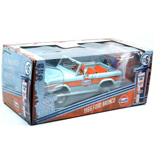 GREENLIGHT 1/24 RUNNING ON EMPTY 1966 FORD BRONCO - GULF 1966 tH[hEuR - Kt