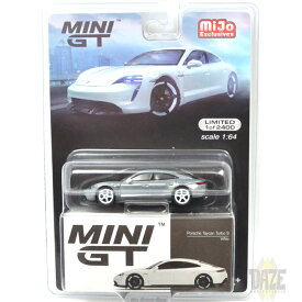 MINI GT 1/64 MIJO EXCLUSIVE - PORSCHE TAYCAN TURBO S (WHITE) - LHD (CHASE CAR)MiJo 限定 ポルシェ・タイカン・ターボS　(ホワイト)　左ハンドル仕様 (チェイスカー)