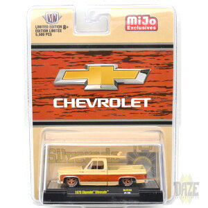M2 MACHINE 1/64 MiJo EXCLUSIVE - 1979 CHEVROLET SILVERADO W/SURFBOARD MiJo ���� - 1979 �V�{���[�E�V���o���[�h �E�B�Y�@�T�[�t�{�[�h