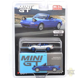 MiJo TOYS - MAZDA MNIATA MX-5 MARINER BLUE HEADLIGHT UP (CHASE CAR)アメリカ　MiJo Toys 限定 マツダ MX-5 マリナーブルー 　ヘッドライトアップ(チェイスカー)　左ハンドル仕様