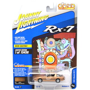 JOHNNY LIGHTNING 1981 MAZDA RX-7 (MAYA GOLD METALLIC)1981 �}�c�_RX-7 (�}���E�S�[���h���^���b�N)
