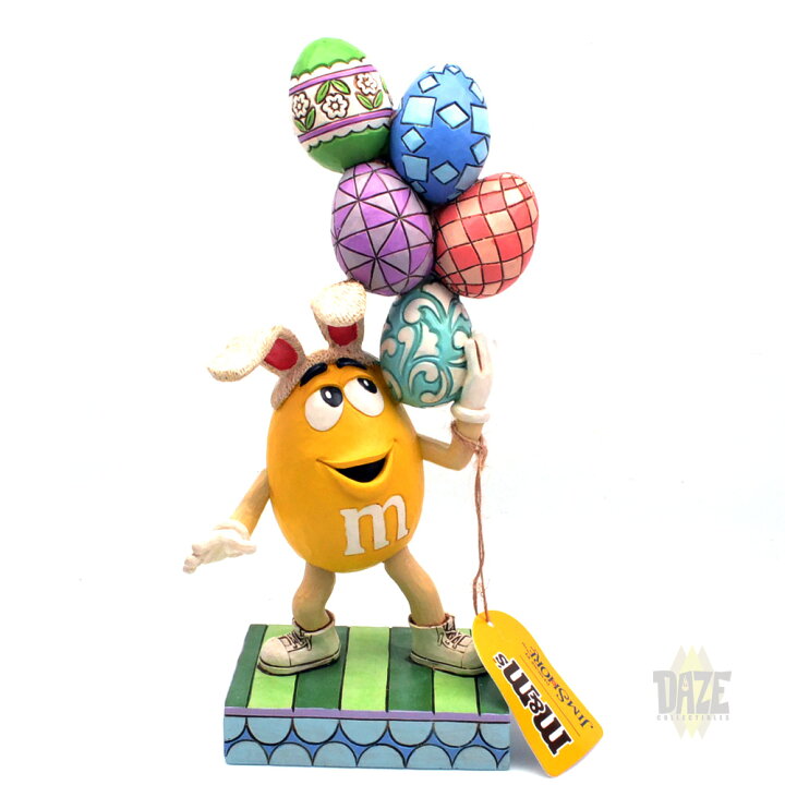 楽天市場】M&Ms EASTER YELLOW WITH EGGS - JIM SHORE STATUE 