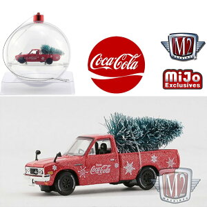 M2 MACHINES 1/64 MiJo EXCLUSIVE-COCA COLA ORNAMENT - 1976 DATSUN 620 PICK UP M2 �}�V���Y MiJo ���� - �R�J�E�R�[���@�I�[�i�����g - 1976 �_�b�g�T��620�@�s�b�N�A�b�v