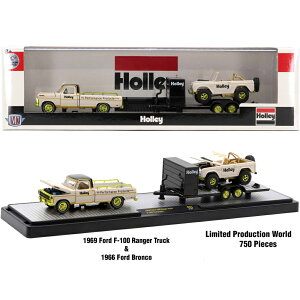 M2 1/64 AUTO-HAULERS 1969 FORD F-100 RANGER TRUCK & 1966 FORD BRONCO (CHASE)1969 tH[h F-100 W[gbN & 1966 tH[hEuR(`FCXJ[)