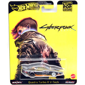 MATTEL HOTWHEELS CYBER PUNK -QUADRA TURBO-R V-TECH@TCo[pN - NAh ^[{-R V-ebN@POP CULTURE |bvJ`[@USŃA\[g 2025 "M" CASE
