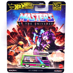 MATTEL HOTWHEELS MASTERS OF THE UNIVERSE - '66 DODGE A100�@�}�X�^�[�Y�E�I�u�E���j�o�[�X - '66 �_�b�W A100�@POP CULTURE �|�b�v�J���`���[�@US�ŃA�\�[�g 2025 "J" CASE
